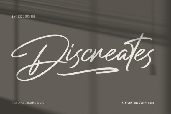 Discretes Font: A Handwritten Touch for Every Design