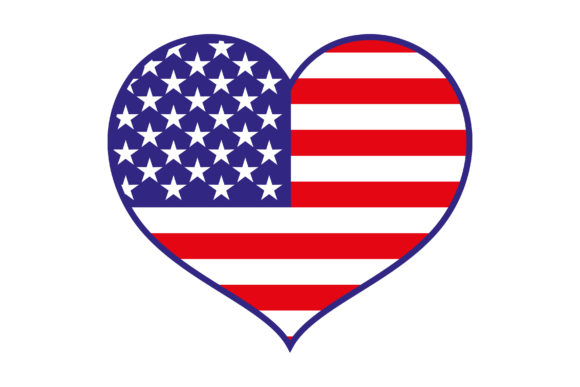 Heart with Usa Flag Icon: A Versatile Design for Modern Creativity