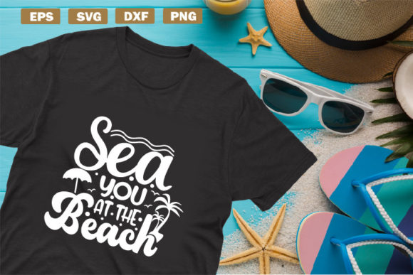 Summer Quotes SVG Sea You at the Beach